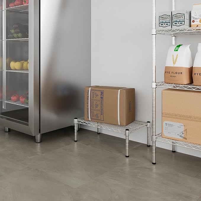 14" Deep x 24" Wide x 8" Height Wire Shelving Kit | 1-Tier | NSF Commercial Storage Rack Unit