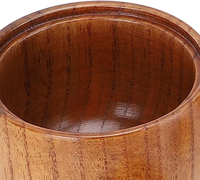 Yosoo Health Gear Wood Salt Bowl 2pcs Wood Salt and Bowl with Lids and Spoons, Multifunctional Salt Jar with Lid Spoon for Sugar Condiment 3.3x2.6in Cellar and Storage Box