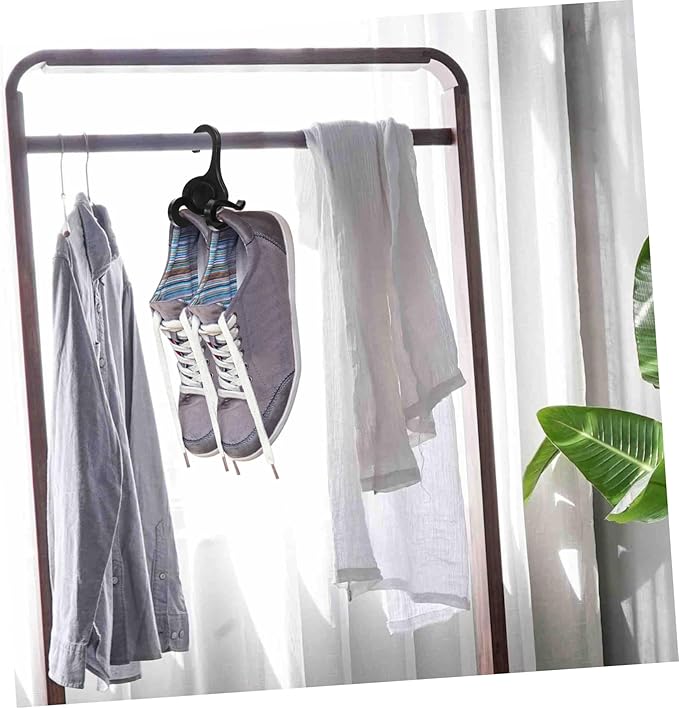 Ciieeo 10pcs Shoe Storage Organizer Plastic Sneakers Hangers Hanging Shoe Rack for Door Under Bed Sports Hangers