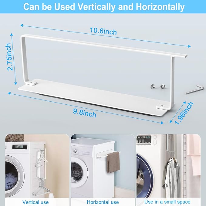 Hanger Organizer Magnetic Hanger Holder for Washing Machine Laundry Room Organization,Clothes Hangers Stacker Coat Hanger Stacker Stand Rack for Adult Kids Velvet Pants Hangers Storage
