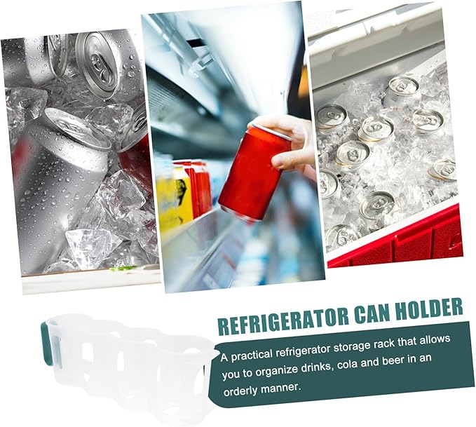 PRETYZOOM Refrigerator Soda Can Organizer Beverage Beer Dispenser Freezer Holder Multi-Purpose Storage Bins Elegant Design