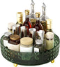 Non Skid Lazy Susan Turntable, 1 Tier Non Skid Spice Rack Turntable, 9 Inch Spinning Organizer, 360 Degree Rotating Seasoning Organizer for Kitchen, Pantry Cabinet, Refrigerator, Dark Green