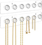 Necklace Holder,Acrylic Necklace Organizer,Wall Mounted Jewelry Organizer With 6 Hooks for Bracelets, Chains,Keys - (2 Pack,Clear)