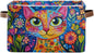 Large Storage Basket Colorful Cat Whimsical Style Storage Bin Cube Canvas Fabric Organizer Handles Collapsible for Clothes Toys Bedroom Decorative