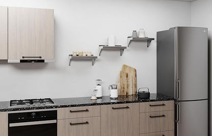 AmGood 16" Long X 8" Deep Stainless Steel Wall Shelf | NSF Certified | Appliance & Equipment Metal Shelving | Kitchen, Restaurant, Garage, Laundry, Utility Room