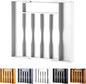 Expandable Bamboo Kitchen Drawer Organizer for Cutlery and Utensils, Adjustable Bamboo Wood Cutlery Tray in Drawer for Flatware and Silverware in Kitchen, (White)
