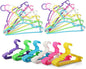 YYaaloa 30pcs Kids Clothes Hangers Baby Clothes Hangers Childrens Plastic Infant Hangers Very Durable Kids Hangers Toddler's Hangers for 1inch Closet Rod (6 colors-30pcs)