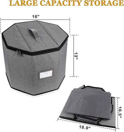 Hat Storage Box, Hat Boxes for Women/Men Storage,Foldable Travel Hat Box with Lids,Large Hat Boxes,Stuffed Animal Toy Storage,Hat Storage Organizer for Hanging on Suitcase