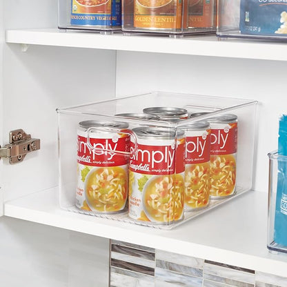 iDesign Recycled Plastic Pantry Storage Bin – Linus Collection - Clear