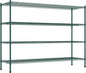 Commercial NSF Listed Green Epoxy Stationary Wire Shelving Kit 21" x 72" x 54", with 4 Shelves Perfect for Warehouse, Walk-in Refrigerator, Freezer, Grocery Store, Restaurant, Dishroom