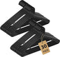 Heavy Duty Plastic Hangers – Super Thick & Reinforced with 20lb Capacity for Coats, Jackets, Pants – Durable Non-Slip Closet Hangers for Heavy Clothing (Black, 30 Pack)