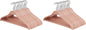 Elama Home 20 Piece Biodegradable Coat Hangers in Pink (ELH-20) (Pack of 2)