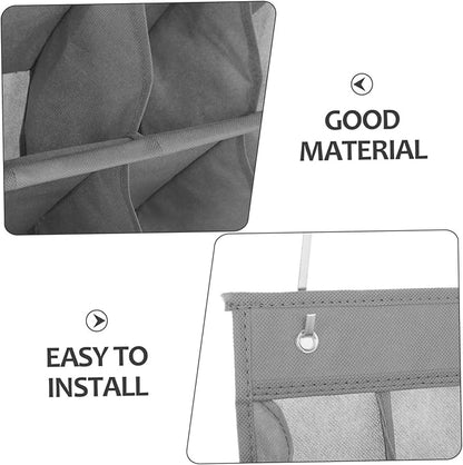 ULTECHNOVO 12Grid Over Door Shoe Storage Mounted Organizer for Shoes Boots and Accessories for Space Optimization Bathrooms Bedrooms