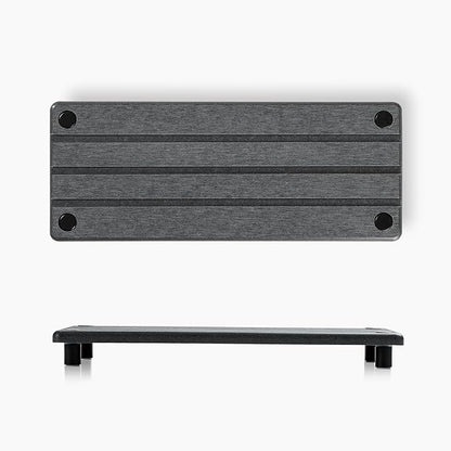 Razborci 2 Pack Fast Drying Water Absorbing Diatomite Stone Mat Tray for Kitchen & Bathroom Counter - Instant Dry Sink Caddy Organizer - Vanity Holder for Soap and Sponge – Charcoal 10" x 4"