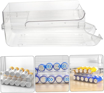 ABOOFAN Beverage Can Dispenser for Fridge Soda Dispenser Stand Drink Organizer Fridge Storage Box