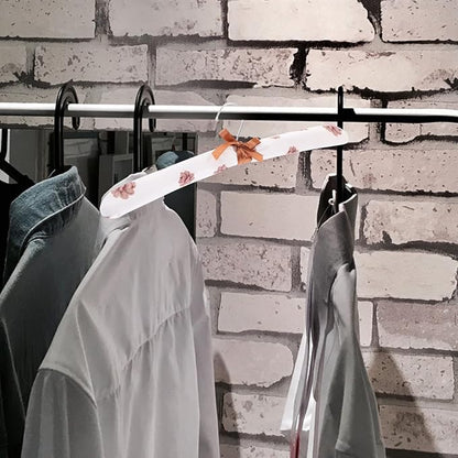 Zerodeko 10Pcs Cloth Covered Clothes Hangers Floral Print Padded Wood Coat Hangers Non-Slip Fabric Wrapped Hangers for Women S Closet Organization