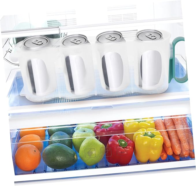 ABOOFAN Soda Can Organizer Stackable Drink Dispenser for Refrigerator Space Saving Fridge Can Holder for Beer and Soda Cans Keeps Drinks Neat Pantry and Kitchen