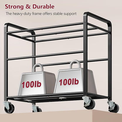 Tajsoon 350L Extra Large Laundry Hamper 6 Section, Heavy Duty Laundry Cart with Wheels, Commercial Laundry Sorter with Sturdy Metal Frame, Removable Bags & Leather Patchwork, Beige