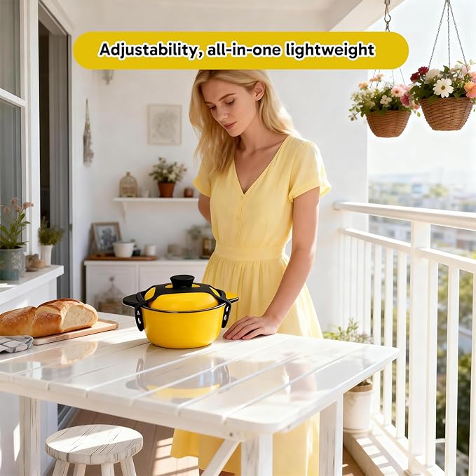3 Pcs Crockpot Lid Holder Set, 1 Lid Strap and 2 Spill-Proof Rack Holders, Universal Fit for 6/7/8 Quart, Heat-Resistant, Secure Pot Lid Accessories for Kitchen Cooking