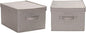 Household Essentials Large Fabric Storage Bins 2 Pack, Gray