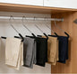 5Pack Pants Hangers, Non-Slip Open Foam Padded Pants Hangers Space Saving Heavy Duty for Jeans, Trousers, Slacks