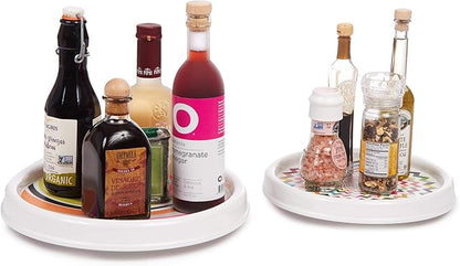 French Bull Lazy Susan Round Rotating Melamine Kitchen Pantry Cabinet Tableware Organizer-Platter, Turntable, Serving, 11-inch, Ring