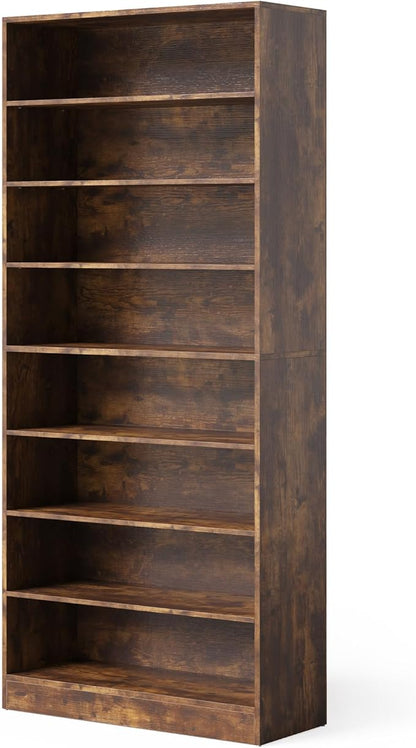 LITTLE TREE 9-Tier Shoe Cabinet, 32 Pairs Wooden Shoes Cabinet with Adjustable Shelves, 70.9" Tall Shoe Cabinet, Freestanding Modern Shoe Rack Organizer for Living Room Bedroom Entryway, Rustic Brown