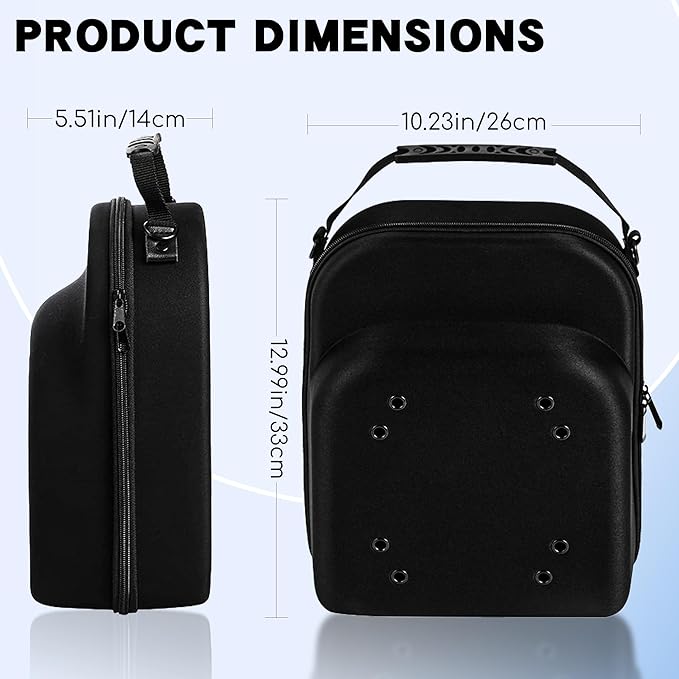 Hat Carrier & Washer Combo – Hard Travel Hat Case for 6 Baseball Caps, Adjustable Shoulder Strap & Handle, Durable Hat Organizer for Men，Women – Perfect Hat Carrier for Travel, Home，Outdoor