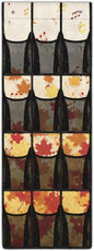 Behind Door Organizer for Dorm Room Essentials Autumn for Maple Leaves Over The Door Organizer Multi-Funtion Storage Bag Wall Hanging Storage,4 Metal Hook