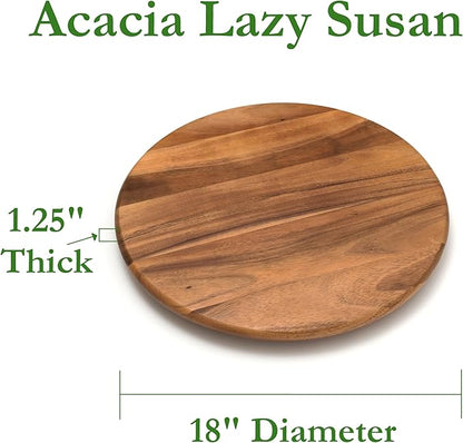 Lipper International 18-Inch Lazy Susan Kitchen Storage, Acacia
