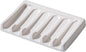 Tanew Self Draining Premium Ceramic Soap Dish, Bar Soap Holder, Waterfall Soap Dish, Shower Soap Holder Sponge Holder Soap Tray Soap Savers for Bathroom, Shower, Kitchen, Sink and Countertop