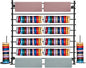 Ribbon Storage Organizer, Wall Mounted Ribbon Organizer, 12-Tier Metal Gift Wrapping Paper Rack, Spool Tie Scarf Hijab Belt Towel Hanger, for Home, Craft Room, Flower Shop, Black, 47.2in Wide