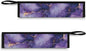 Purple Marble Tableware Storage Pouch Portable Cutlery Bag Straw Carrying Case Cutlery Drawstring Net Bag Travel Bag for Straws, Knife, Fork, Spoon, Chopsticks