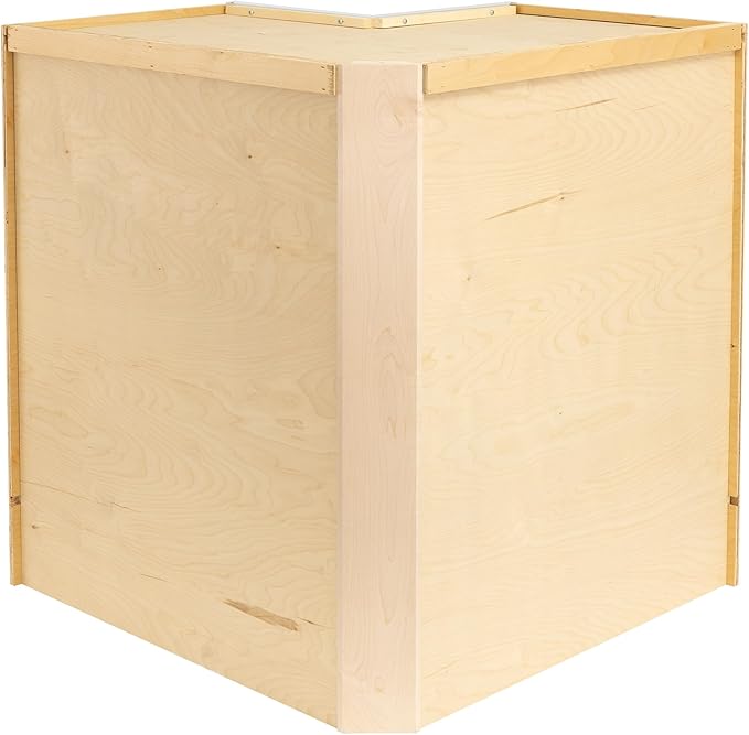 Quicklock RTA (Ready-to-Assemble) | Base Kitchen Cabinets - Shaker Style | Made in America (Pure White, 18" D x 30" W x 34.5" H Lazy Susan)