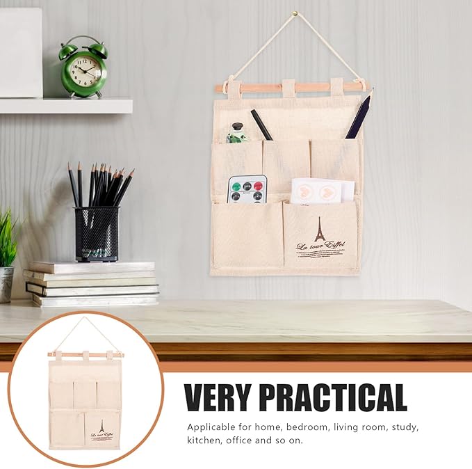 Garneck Over The Door Folder Over The Door Organizer Over The Door Bag Over The Door Storage Pocket Wooden, medium