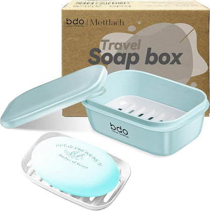 Doter Travel Soap Case, Leakproof Soap Container with Lid, Portable Bar Soap Holder for Traveling, Soap Dishes for Bathroom, Shower, Gym, School, Camping, Vacation, Outdoor