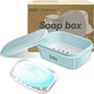 PEISAINOX Travel Soap Case, Leakproof Soap Container with Lid, Portable Bar Soap Holder for Traveling, Soap Dishe for Bathroom, Shower, Gym, School, Camping, Vacation, Outdoor (Green)