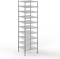 24" Deep x 24" Wide x 86" Height Wire Shelving Kit | 10-Tier | NSF Commercial Storage Rack Unit