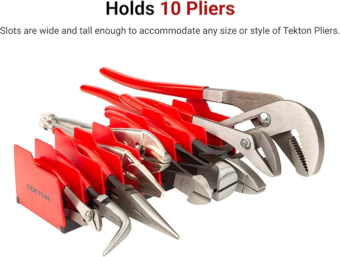TEKTON 10-Tool Pliers Organizer Rack | ORG41210 | Made in USA