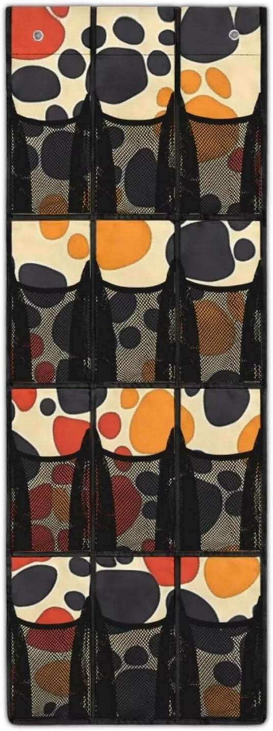 Generic Dog Paws Over Door Storage Organizer Wear-Resistant Over The Door Storage Organizer Laundry Space Saving Hanging Closet Organizer for Small Apartments College Dorm