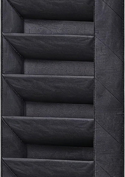 Over the Door Shoe Rack | 8 Tiers Storage Holder,Shoe Organizer for Closet with Large Deep Pockets | for Closet Wall Door Bedroom Dorm RV Boot Sock Headphone