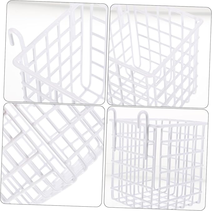 Cabilock 3pcs Wire Storage Basket for Wall Organization Hanging Rack for Kitchen Bathroom Pantry Space-saving Design Capacity for Easy Access to Essentials