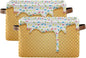 Ice Cream Cone Storage Bin - Large Canvas Bin, 15x11x9.5inch, 2 Pack