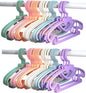 YYaaloa Kids Clothes Hangers Baby Clothes Hangers Childrens Plastic Infant Hangers Very Durable Kids Hangers Toddler's Hangers (style2 6colors 30pcs)