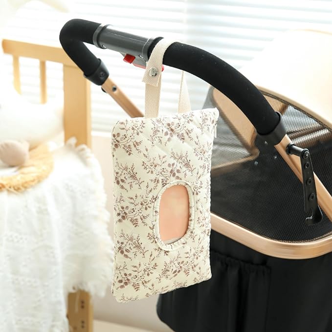 Storage Basket Boho Fabric Large Collapsible Floral Laundry Nursery Hamper Portable Folding Storage for Clothes Toys (Z-wipes)