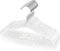 VIS'V Baby Hangers, 11 Inch Acrylic Kids Glitter Hangers for Infant Toddler Nursery Closet Clothes Organization, Clear, 30 Pcs