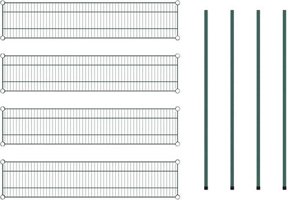 Commercial NSF Listed Green Epoxy Stationary Wire Shelving Kit 12" x 54" x 54", with 4 Shelves Perfect for Warehouse, Walk-in Refrigerator, Freezer, Grocery Store, Restaurant, Dishroom