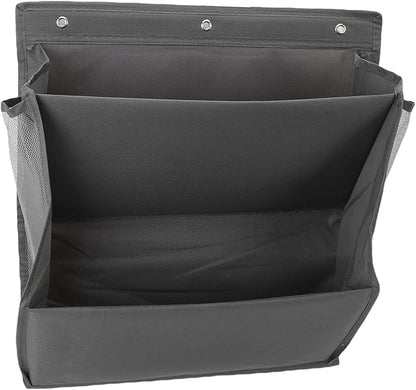 Fockety Over the Door Shoe Organizer, 2 Tier Space Saving Breathable Hanging Shoe Organizer Large Capacity Hanging Storage Rack with Sticky Adhesive Tape, for Home RV (Grey)