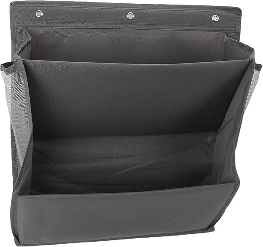 Fockety Over the Door Shoe Organizer, 2 Tier Space Saving Breathable Hanging Shoe Organizer Large Capacity Hanging Storage Rack with Sticky Adhesive Tape, for Home RV (Grey)