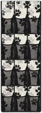 Silver Over The Door Mesh Fabric Over The Door Closet Organizer 12 Pockets Pawprints Shoe Holder Hanger for Living Room Easy to Install Wall Hanging Storage